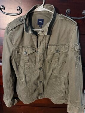 GAP Men's Olive Green Military Field Jacket